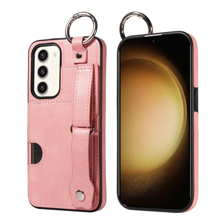 Calf Texture Wrist Card Slot Ring Phone Case, For Samsung Galaxy S23 5G, For Samsung Galaxy A23, For Samsung Galaxy A53 5G, For Samsung Galaxy A73 5G