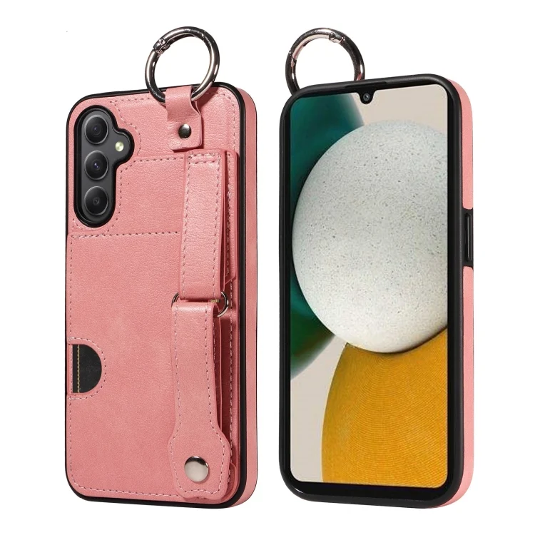 Calf Texture Wrist Card Slot Ring Phone Case, For Samsung Galaxy A34 5G, For Samsung Galaxy A54 5G, For Samsung Galaxy S23 Ultra 5G, For Samsung Galaxy S23+ 5G