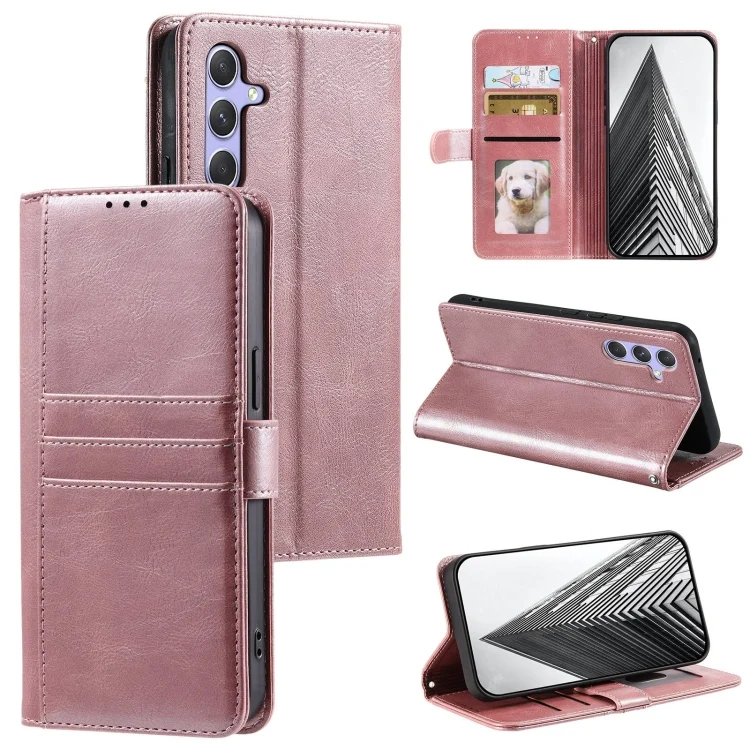 Simple 6-Card Wallet Leather Phone Case, For Samsung Galaxy S23 FE 5G, For Samsung Galaxy A34 5G
