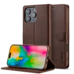 LC.IMEEKE Calf Texture Horizontal Flip Leather Case, For iPhone 16 Pro Max, iPhone 16e