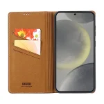GEBEI Top-grain Horizontal Flip Leather Phone Case, For Samsung Galaxy S24 5G - Image 5