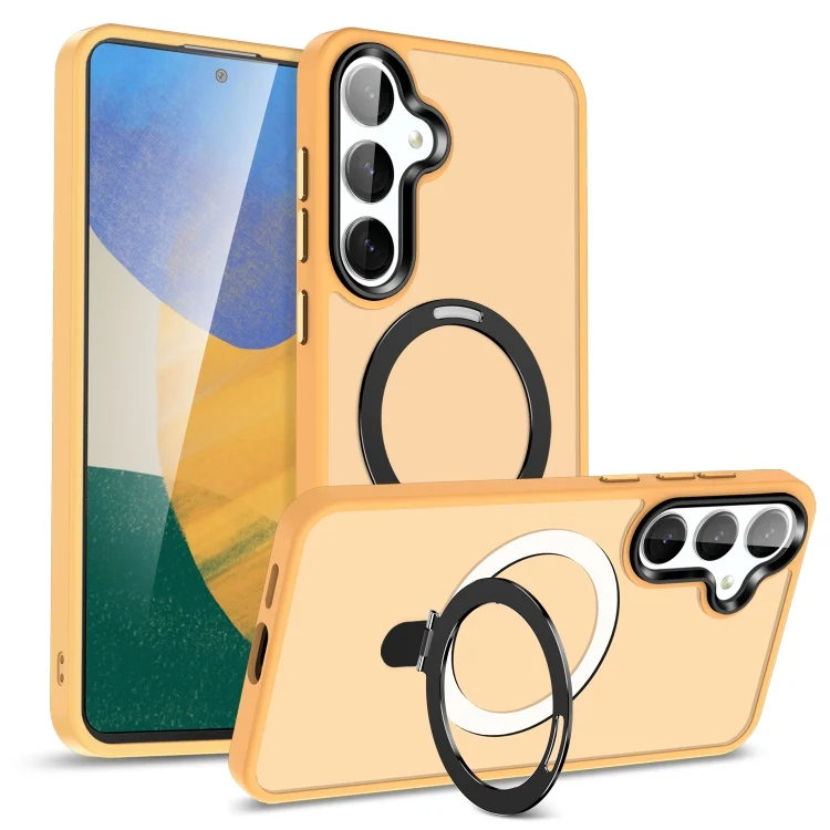 MagSafe Holder Skin-feel PC Hybrid TPU Phone Case, For Samsung Galaxy S23+ 5G, For Samsung Galaxy S23 5G