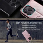 Simple 6-Card Wallet Leather Phone Case, For iPhone 15 Pro, For iPhone 15 Plus - Image 7