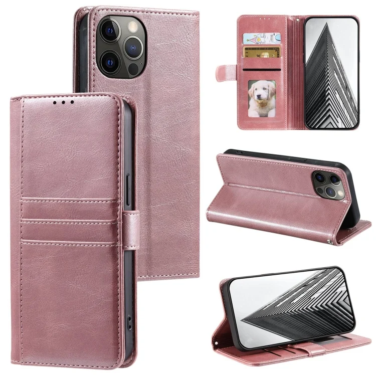 Simple 6-Card Wallet Leather Phone Case, For iPhone 12 / 12 Pro, For iPhone 12 Pro Max