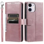 Simple 6-Card Wallet Leather Phone Case, For iPhone 11, For iPhone 11 Pro - Image 4