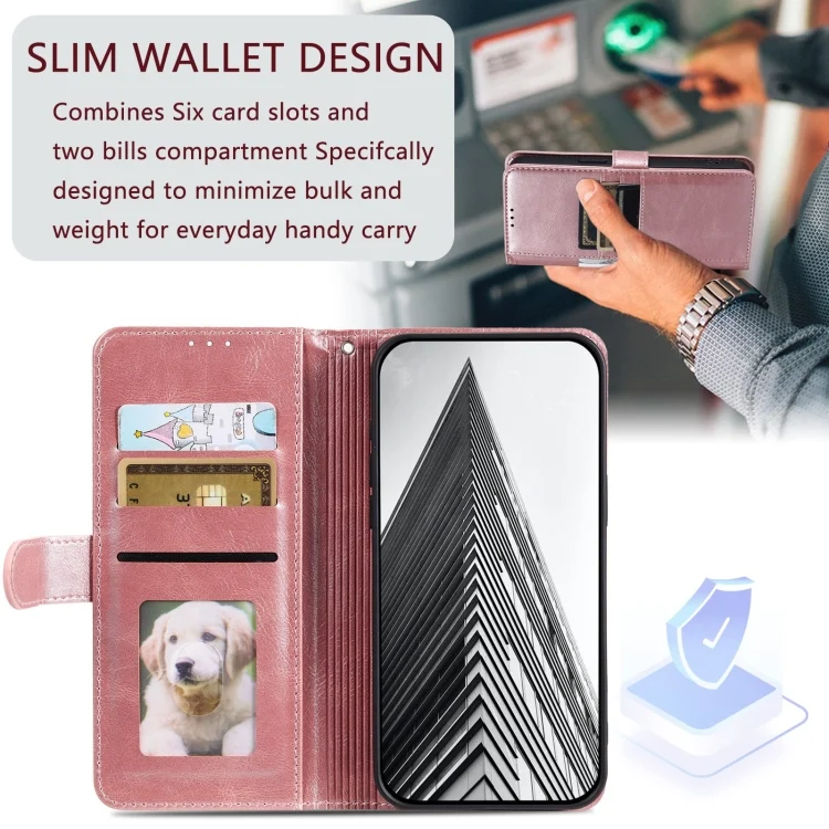 EDA006446018A_6.webp Simple 6-Card Wallet Leather Phone Case, For iPhone 11, For iPhone 11 Pro - Image 7