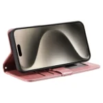 Simple 6-Card Wallet Leather Phone Case, For iPhone 16 Pro, For iPhone 15 Pro Max - Image 5