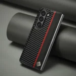 LC.IMEEKE 3 in 1 Carbon Fiber Texture Shockproof Phone Case, For Samsung Galaxy Z Fold7 5G, For Samsung Galaxy Z Flip7 5G, For Samsung Galaxy Z Flip6 5G, For Samsung Galaxy Z Fold6 5G - Image 2