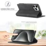 LC.IMEEKE Strong Magnetism Microfiber Leather Phone Case, For iPhone 16 Pro Max, For iPhone 16 Pro, For iPhone 16 Plus, For iPhone 16 - Image 5