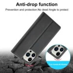 LC.IMEEKE Strong Magnetism Microfiber Leather Phone Case, For iPhone 16 Pro Max, For iPhone 16 Pro, For iPhone 16 Plus, For iPhone 16 - Image 6