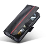 LC.IMEEKE Carbon Fiber Leather Phone Case, For Samsung Galaxy Z Fold7 5G, For Samsung Galaxy Z Flip7 5G, For Samsung Galaxy Z Flip6 5G, For Samsung Galaxy Z Fold6 5G - Image 6