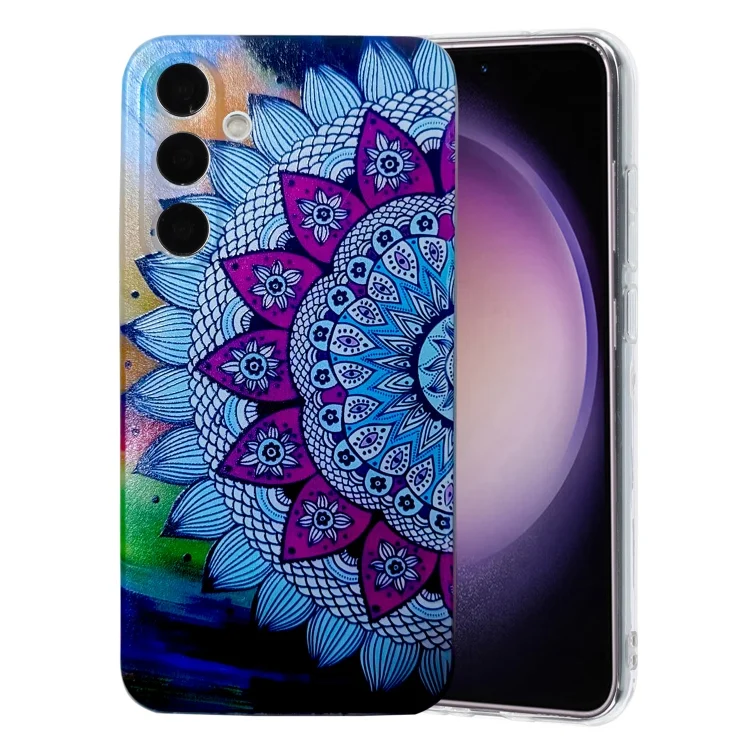 Colored Drawing Pattern TPU Phone Case, For Samsung Galaxy S23 FE 5G, For Samsung Galaxy A3 4G