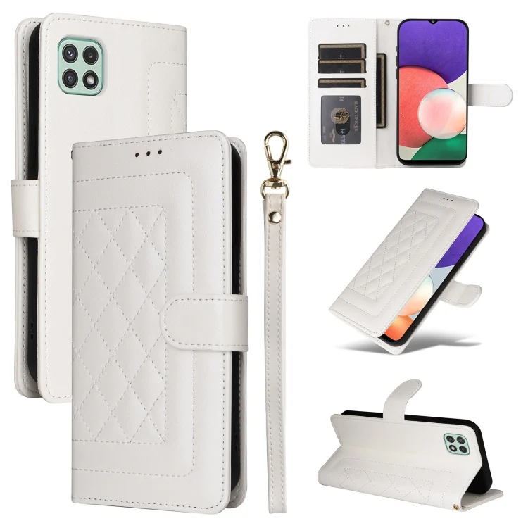 Diamond Lattice Leather Flip Phone Case, For Samsung Galaxy A22 5G, For Samsung Galaxy S21 FE 5G