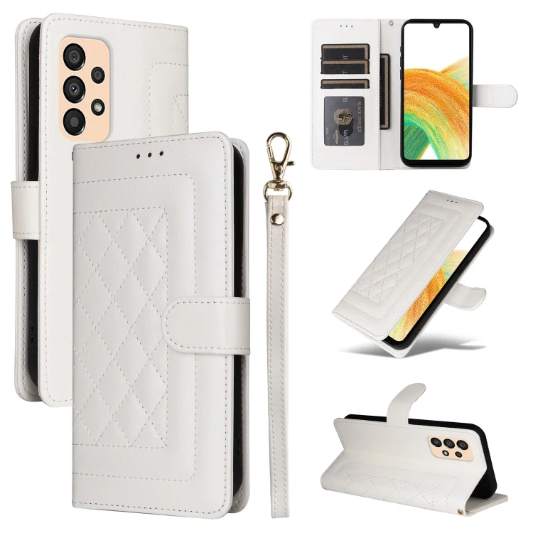 Diamond Lattice Leather Flip Phone Case, For Samsung Galaxy A33 5G, For Samsung Galaxy A13 5G / 4G