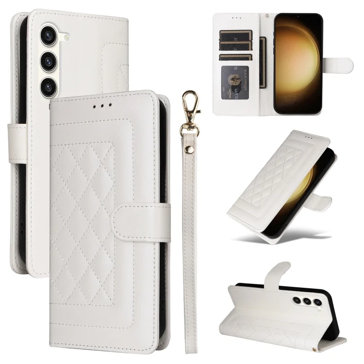 Diamond Lattice Leather Flip Phone Case, For Samsung Galaxy S23+ 5G, For Samsung Galaxy S23 5G