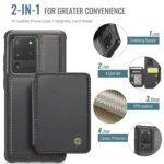 JEEHOOD J05 Business Magnetic Style RFID Leather Phone Case, For Samsung Galaxy S20 Ultra 5G, For Samsung Galaxy S20+ 5G, For Samsung Galaxy S20 5G, For Samsung Galaxy Note10 5G - Image 2