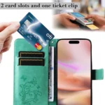 3D Butterfly Embossed Pattern Flip Leather Phone Case, For iPhone 16 Plus, For iPhone 16 - Image 7