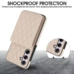 YM015 Crossbody Rhombic Card Bag RFID Phone Case, For Samsung Galaxy A55 5G, For Samsung Galaxy S24 Ultra 5G, For Samsung Galaxy S24+ 5G - Image 3