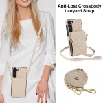 YM015 Crossbody Rhombic Card Bag RFID Phone Case, For Samsung Galaxy S23+ 5G, For Samsung Galaxy S23 5G, For Samsung Galaxy S21 5G - Image 2