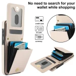 YM015 Crossbody Rhombic Card Bag RFID Phone Case, For Samsung Galaxy S23+ 5G, For Samsung Galaxy S23 5G, For Samsung Galaxy S21 5G - Image 4