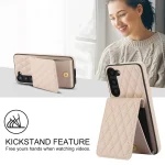 YM015 Crossbody Rhombic Card Bag RFID Phone Case, For Samsung Galaxy S23+ 5G, For Samsung Galaxy S23 5G, For Samsung Galaxy S21 5G - Image 5