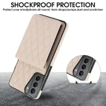 YM015 Crossbody Rhombic Card Bag RFID Phone Case, For Samsung Galaxy S21+ 5G, For Samsung Galaxy S21 Ultra 5G - Image 3