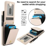 YM015 Crossbody Rhombic Card Bag RFID Phone Case, For Samsung Galaxy S21+ 5G, For Samsung Galaxy S21 Ultra 5G - Image 4