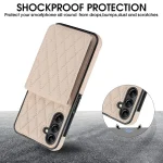 YM015 Crossbody Rhombic Card Bag RFID Phone Case, For Samsung Galaxy S25 5G, For Samsung Galaxy S25+ 5G, For Samsung Galaxy S25 Ultra 5G - Image 2