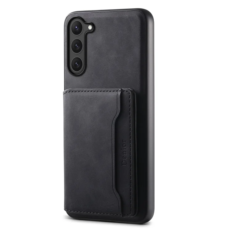 Denior D13 Retro Texture Leather MagSafe Card Bag Phone Case, For Samsung Galaxy S23 5G