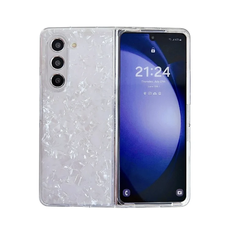 Pearlescent Shell Texture Phone Case, For Samsung Galaxy Z Fold3