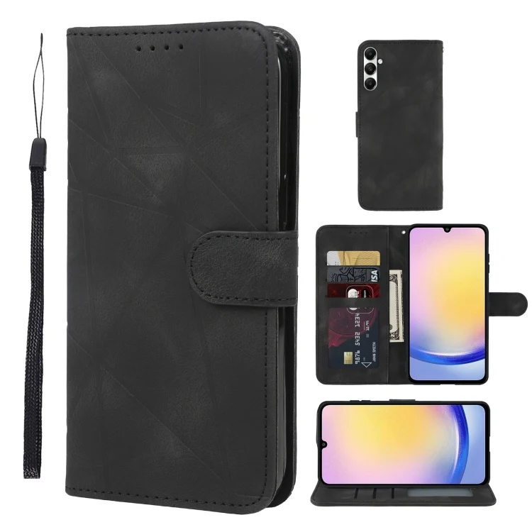 Skin Feel Geometric Lines Leather Phone Case, For Samsung Galaxy A25 5G, For Samsung Galaxy S23 FE 5G, For Samsung Galaxy A24 4G