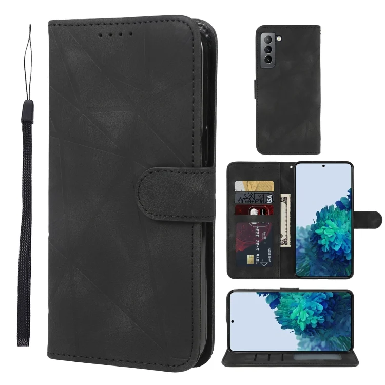 Skin Feel Geometric Lines Leather Phone Case, For Samsung Galaxy S22 5G, For Samsung Galaxy A03s US, For Samsung Galaxy A22 4G