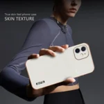 AZNS Electroplated Frame Crocodile Texture Full Coverage Phone Case, For iPhone 11, For iPhone 11 Pro - Image 9