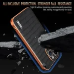 AZNS Electroplated Frame Crocodile Texture Full Coverage Phone Case, For iPhone 14 Pro Max, For iPhone 13 Pro Max, For iPhone 13 Pro, For iPhone 13 - Image 4