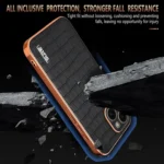 AZNS Electroplated Frame Crocodile Texture Full Coverage Phone Case, For iPhone 15, For iPhone 14 Plus, For iPhone 14, For iPhone 14 Pro - Image 4