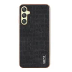 AZNS Electroplated Frame Crocodile Texture Full Coverage Phone Case, For Samsung Galaxy A25, For Samsung Galaxy A55, For Samsung Galaxy A35, For Samsung Galaxy S24 Ultra 5G - Image 2
