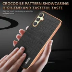 AZNS Electroplated Frame Crocodile Texture Full Coverage Phone Case, For Samsung Galaxy A25, For Samsung Galaxy A55, For Samsung Galaxy A35, For Samsung Galaxy S24 Ultra 5G - Image 8