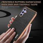 AZNS Electroplated Frame Crocodile Texture Full Coverage Phone Case, For Samsung Galaxy S23 FE 5G, For Samsung Galaxy A14, For Samsung Galaxy A34, For Samsung Galaxy A54 - Image 8