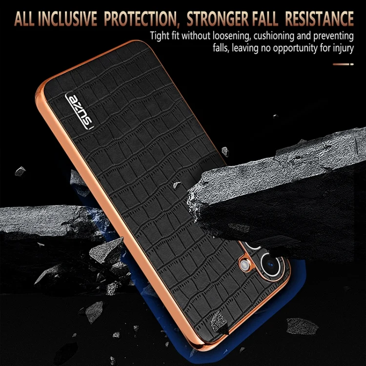 EDA006586513A_3.webp AZNS Electroplated Frame Crocodile Texture Full Coverage Phone Case, For Samsung Galaxy S24+ 5G, For Samsung Galaxy S24 5G, For Samsung Galaxy A15, For Samsung Galaxy A05s / M14 - Image 4