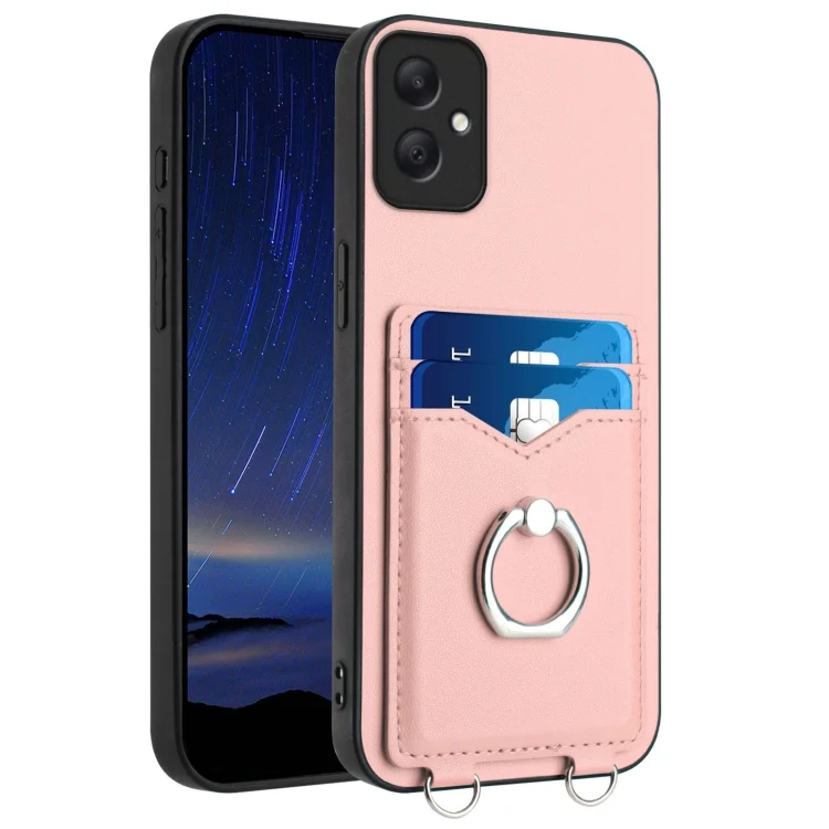 R20 Ring Card Holder Phone Case, For Samsung Galaxy A05 4G Global, For Samsung Galaxy A05s 4G Global, For Samsung Galaxy A25 5G Global