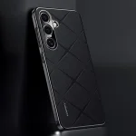 Plain Leather PC Phone Case, For Samsung Galaxy S25 5G, For Samsung Galaxy S25+ 5G, For Samsung Galaxy S25 Ultra 5G, For Samsung Galaxy S24 Ultra 5G