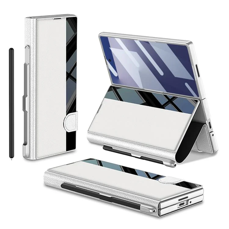 GKK Integrated Full Coverage Flip Phone Case with Pen Slot, Not Included Pen, For Samsung Galaxy Z Fold7 5G, For Samsung Galaxy Z Fold6
