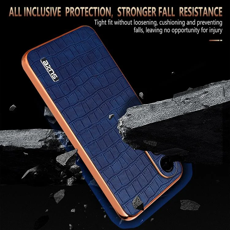 EDA006668709A_3.webp AZNS Electroplated Frame Crocodile Texture Full Coverage Phone Case, For Samsung Galaxy S25 Edge 5G, For Samsung Galaxy S25 5G, For Samsung Galaxy S25+ 5G, For Samsung Galaxy S25 Ultra 5G - Image 4