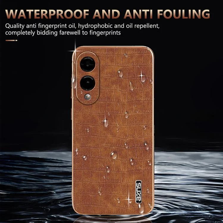 EDA006668709A_5.webp AZNS Electroplated Frame Crocodile Texture Full Coverage Phone Case, For Samsung Galaxy S25 Edge 5G, For Samsung Galaxy S25 5G, For Samsung Galaxy S25+ 5G, For Samsung Galaxy S25 Ultra 5G - Image 6