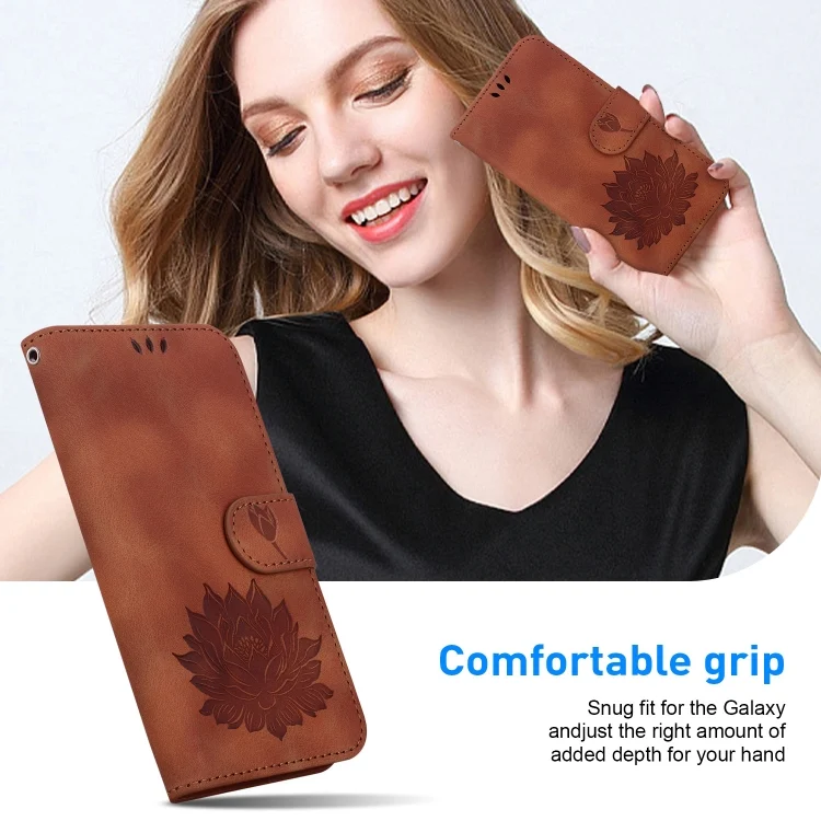 EDA006679611A_6.webp Lotus Embossed Leather Phone Case, For iPhone 13 Pro, For iPhone 13, For iPhone 12 / 12 Pro - Image 7