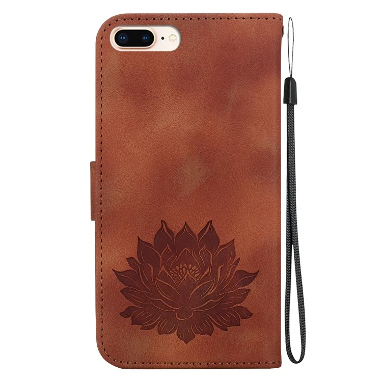 EDA006679617A_2.webp Lotus Embossed Leather Phone Case, For iPhone 8 Plus / 7 Plus - Image 3