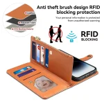 ESEBLE Star Series Lanyard Zipper Wallet RFID Leather Case, For Samsung Galaxy S24 Ultra 5G, For Samsung Galaxy S24+ 5G - Image 7