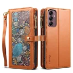 ESEBLE Star Series Lanyard Zipper Wallet RFID Leather Case, For Samsung Galaxy S25 FE 5G, For Samsung Galaxy S25 Edge 5G, For Samsung Galaxy S25 5G, For Samsung Galaxy S25+ 5G...
