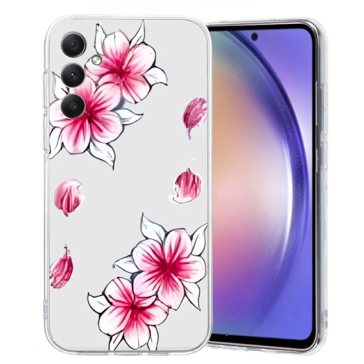 Colored Drawing Pattern Transparent TPU Phone Case, For Samsung Galaxy S24+ 5G, For Samsung Galaxy S24 5G