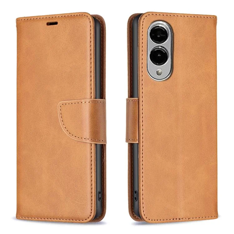 Lambskin Texture Pure Color Flip Leather Phone Case, For Samsung Galaxy S25 Edge 5G, For Samsung Galaxy S25 5G, For Samsung Galaxy S25+ 5G